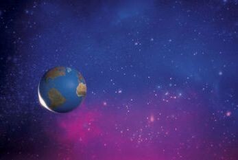 earth in outerspace graphic