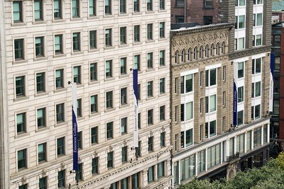 detail of emerson college buildings