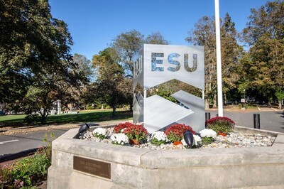 ESU campus sign