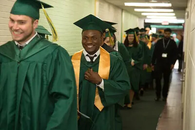 line of grads