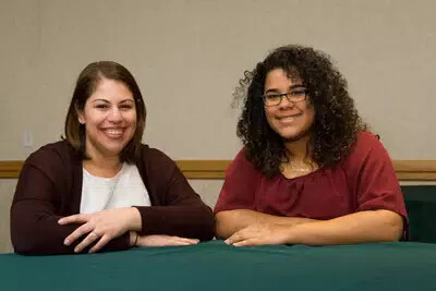 sanofi famale mentor and rvcc female student