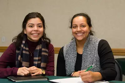 two females in mentorship program