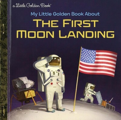 moon landing book jacket