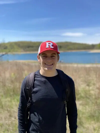 Noah Motz in Rutgers hat