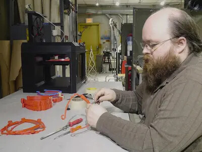 tyler working at face shields