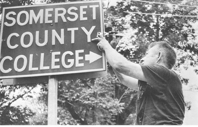 Somerset County College sign