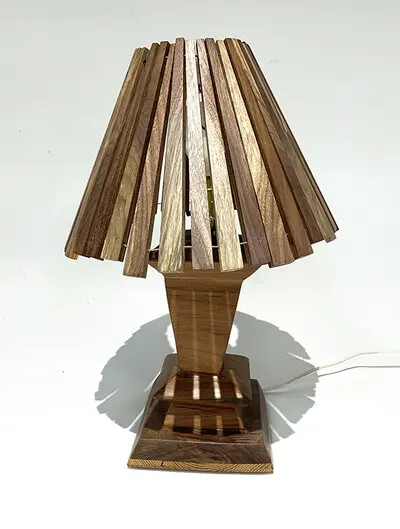 wooden lamp