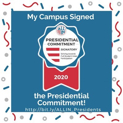 My campus signed the presidential commitment banner