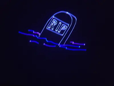 tombstone laser image