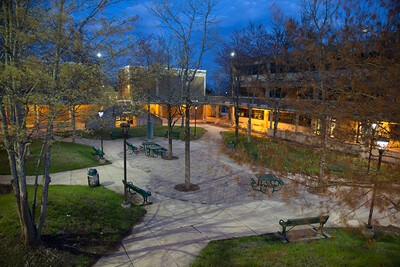 rvcc courtyard at night