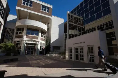 front of college outside