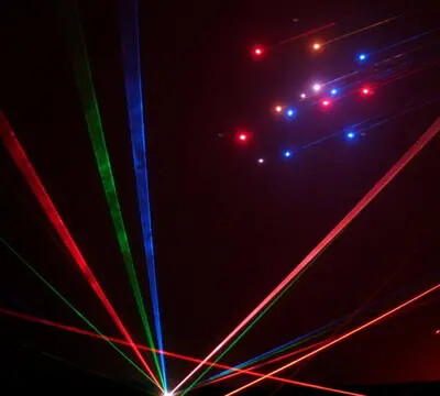 laser image lines and dotes