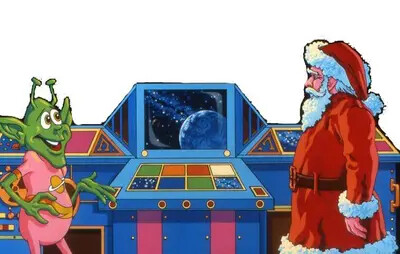 Santa and alien