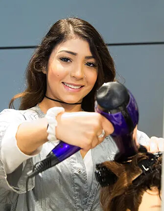Cosmetology hair blow out
