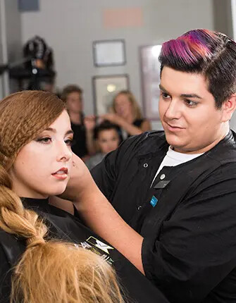Cosmetology hair up-do
