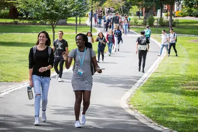 female students on drew campus