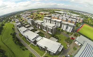 aerial view of uwe