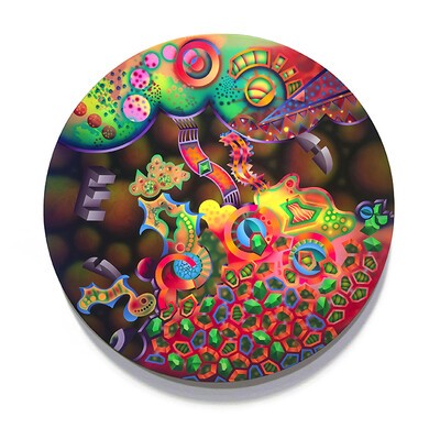 round colorful artwork