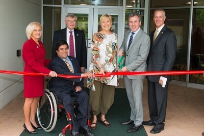 ribbon cutting with Freeholders