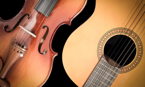 violin and guitar
