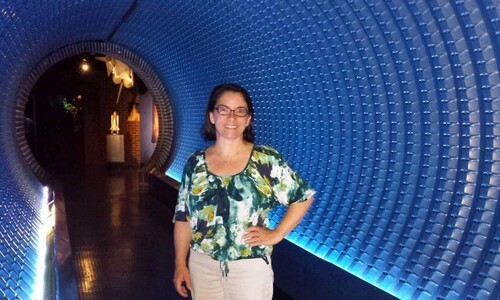 Amie Gallagher in Planetarium tunnel