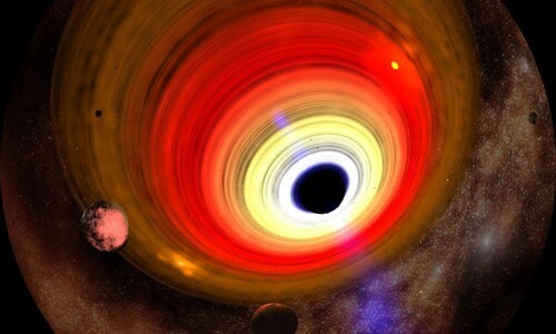 Black holes drawing