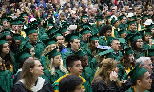 many grads during commencement