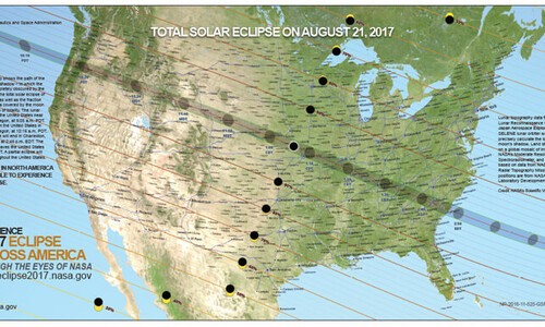solar eclipse line of totality map