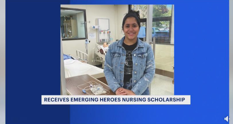 News 12: Receives Emerging Heroes Nursing Scholarship