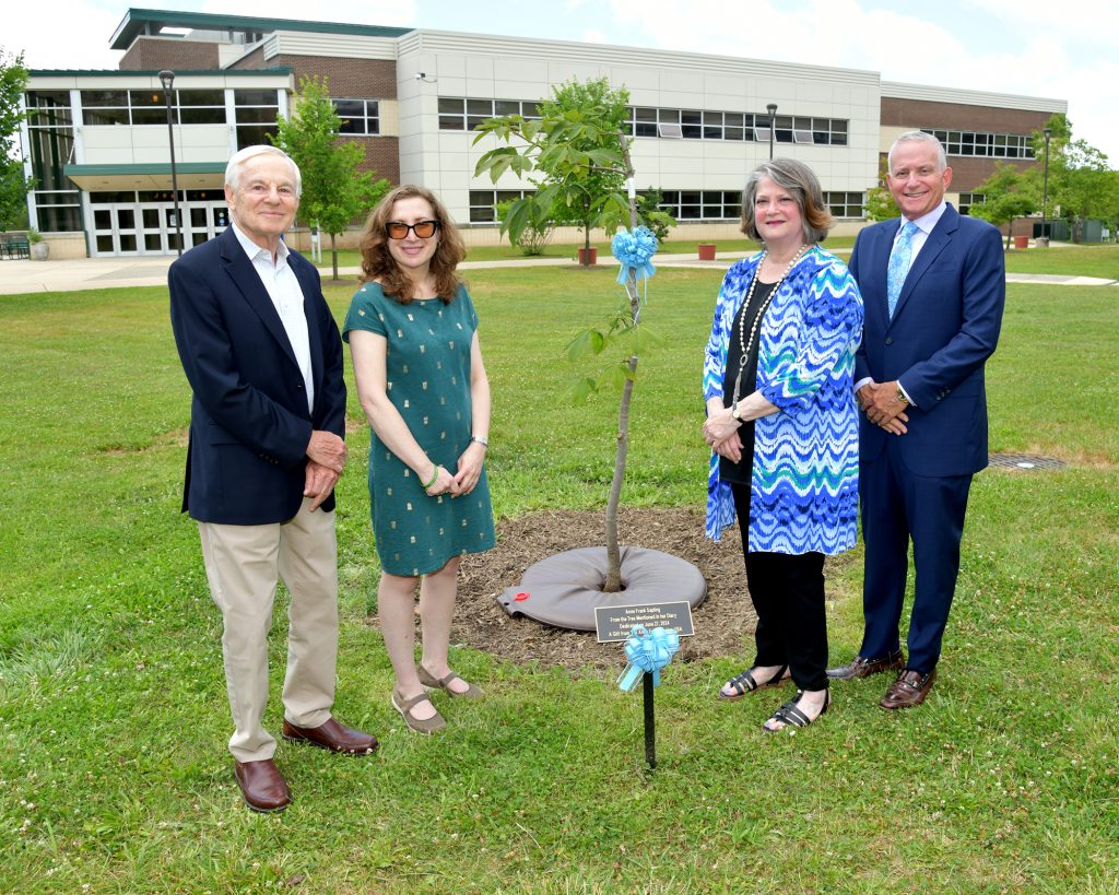 RVCC Dedicates Sapling from Original Tree Mentioned in Anne Frank’s Diary
