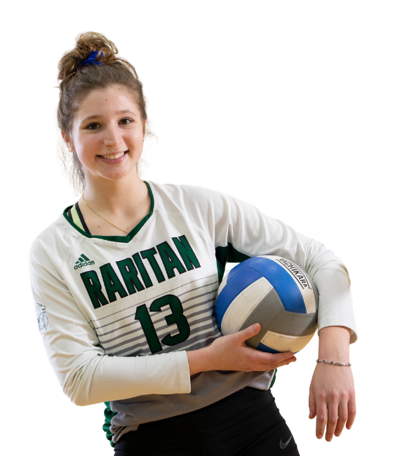 Image of an RVCC volleyball player.
