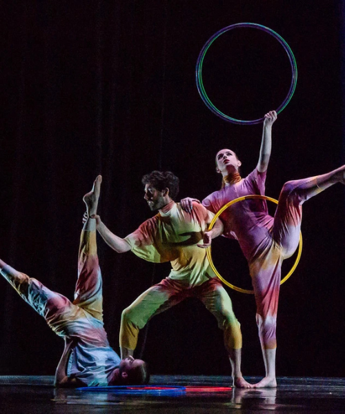 Image of student and faculty dance performers at the Theatre at RVCC.