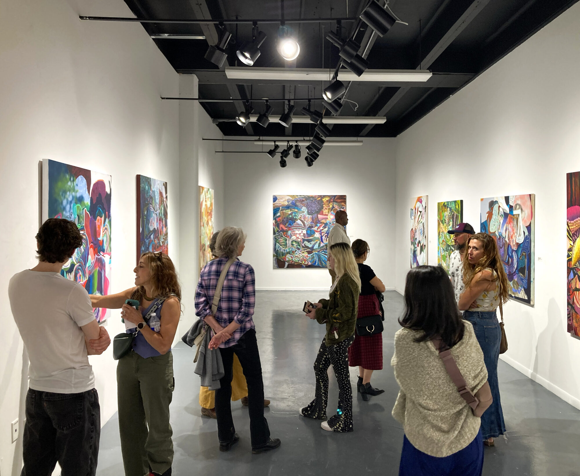 Group of visitors at the RVCC Art Gallery